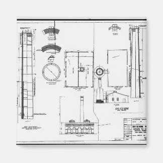Architectural U.S. Naval Luft Station Magnet