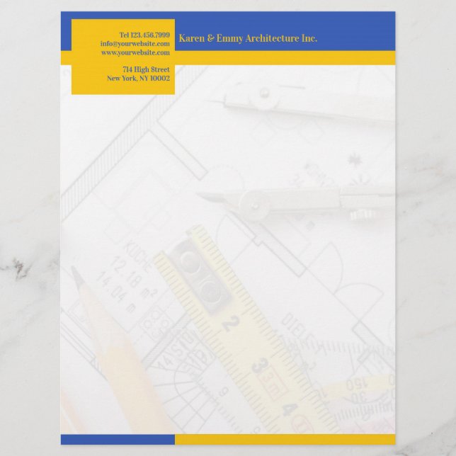 Architecture Letterhead Brevhuvud (Framsida)