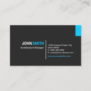Architecture Manager - Modern Twill Grid Visitkort