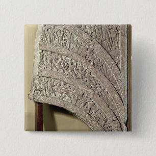 Architrave från en nyckel, röd sandsten, Mathura Knapp