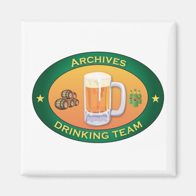 Archives Drinking Team Magnet (Framsidan)