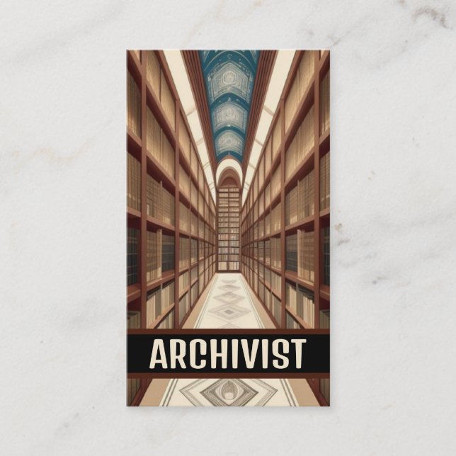 Archivist Archives Visitkort (Framsida)