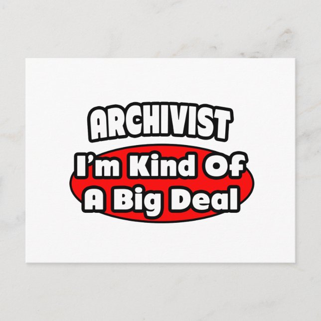 Archivist ... Big Deal Vykort (Framsida)