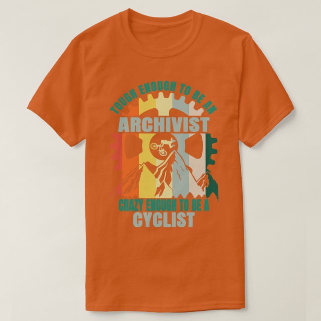 Archivist Biker Design T Shirt (Design framsida)