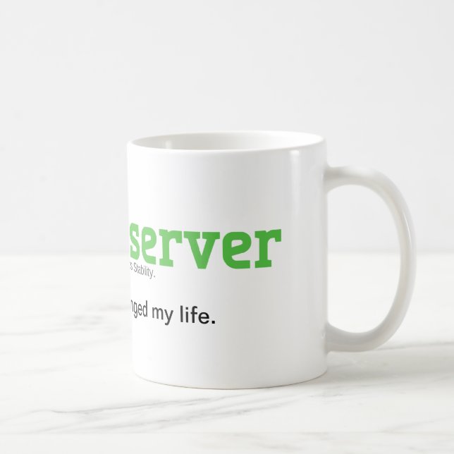 ArchServer ändrade mitt liv Kaffemugg (Höger)