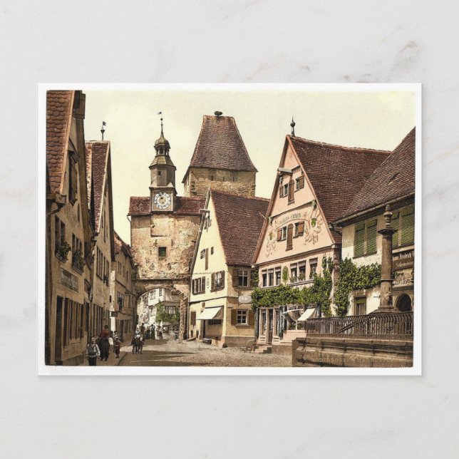 Archway and St. Mark's Torn, Rothenburg (dvs. ob Vykort (Framsida)
