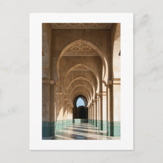 Archway at Hassan II Mosque, Casablanca, Marocko Vykort