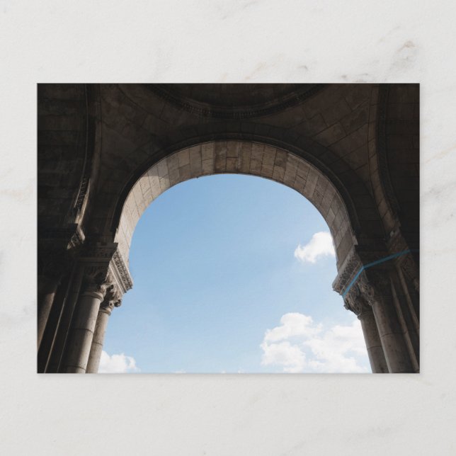 Archway View från Sacré-Coeur, Paris Vykort (Framsida)