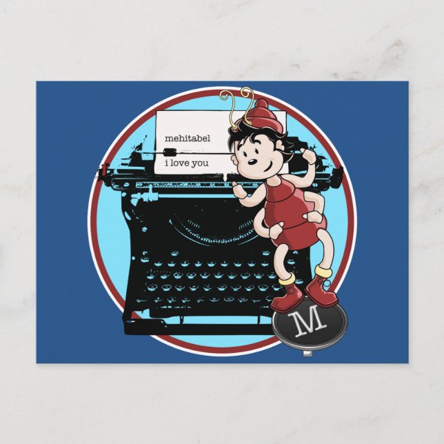 Archy Kärlek Mehitabel Vykort (Framsida)