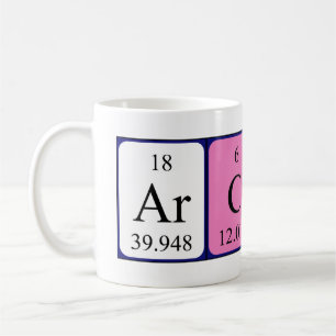 Archy periodisk bord namn mugg