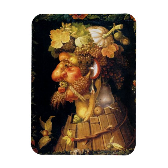 Arcimboldo Autumn Magnet (Vertikal)