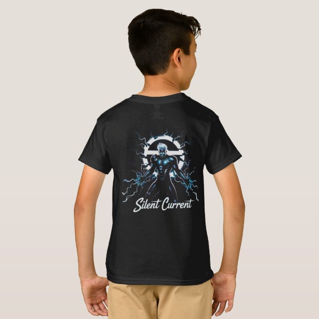 ARCNITE Tyst Ström – Futuristisk  T Shirt (Hel baksida)