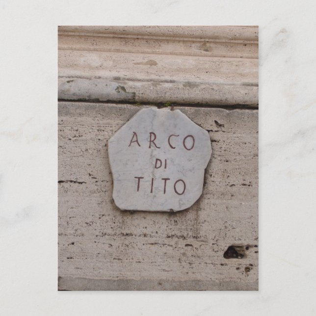 arco di tito-sten vykort (Framsida)