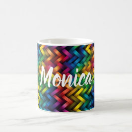 Arcoíris de Geometría Vibrante Kaffemugg