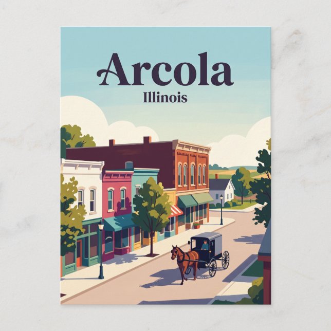 Arcola, Illinois Vykort (Framsida)