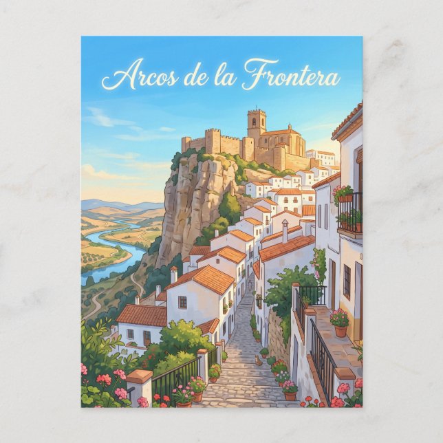 Arcos de la Frontera Spanien Vykort (Framsida)