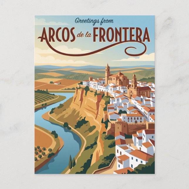 Arcos de la Frontera Spanien Vykort (Framsida)