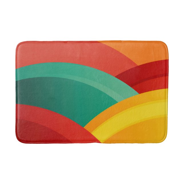 Arcs i vibrerande färg badrumsmatta (Framsidan)