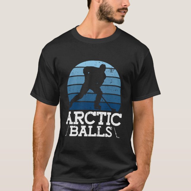 Arctic Balls Ice Hockey T Shirt (Framsida)