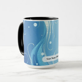 Arctic Blue Foil Pearl Wisp Mugg