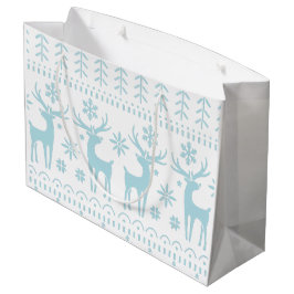 Arctic Blue Folk Art Winter Theme