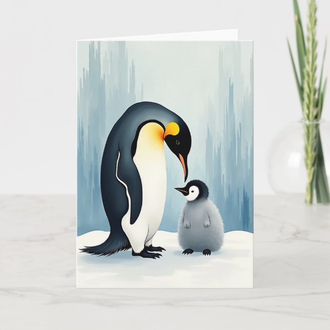 Arctic Fathers Day Scenkort Kort (Framsida)