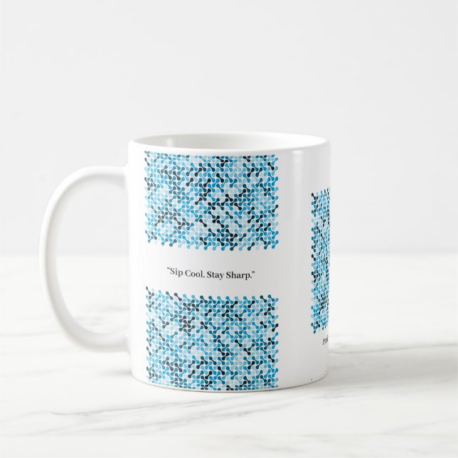 Arctic Flow – Blå Rytm Kaffemugg (Vänster)
