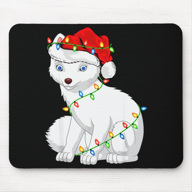 Arctic Fox Animal Lover Xmas Santa Hat Arctic Fox  Musmatta (Framsidan)