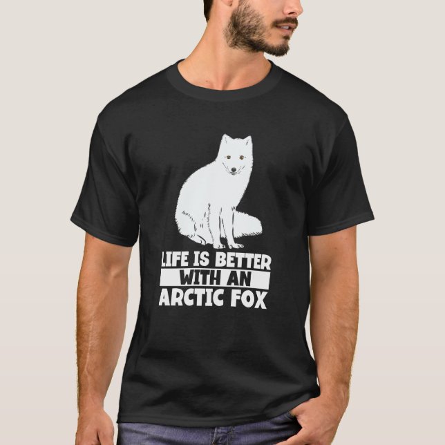 Arctic Fox Artic Animals Cute Artic Fox Pajamas  8 T Shirt (Framsida)