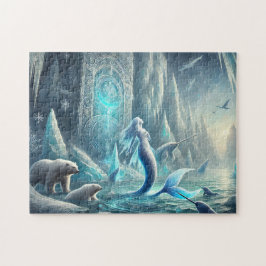 Arctic Mermaid Fantasy Polar Scene Pussel