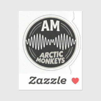 Arctic Monkeys AM Soundwave Texture Patches Klistermärken