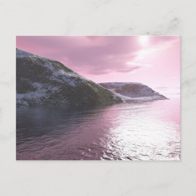 Arctic Pink Sunrise vykort av Tamara Ward (Framsida)