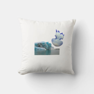 Arctic Serenity Pillow – Iceberg and Jellyfish Na Kudde