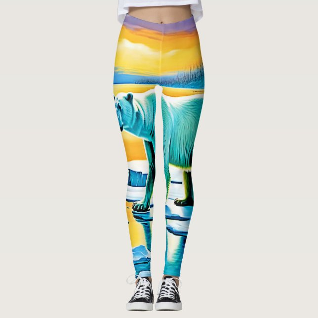 Arctic Sunset Polar Majesty Leggings (Framsida)