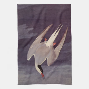 Arctic Tern av John James Audubon, Vintage Fåglar Kökshandduk