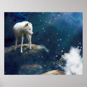 ARCTIC VARG MÅNE STRIDER POSTER