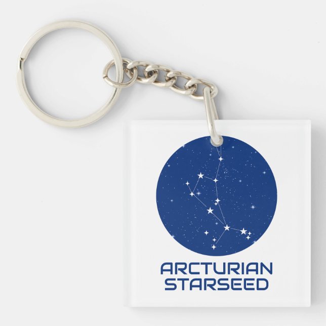 Arcturian Stjärnfrö Nyckelring – Boötes Konstellat (Framsidan)