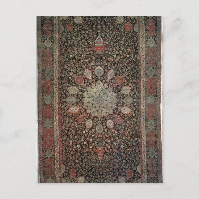 Ardabilmattan tillverkad för moskén på Ardabil Vykort (Framsida)