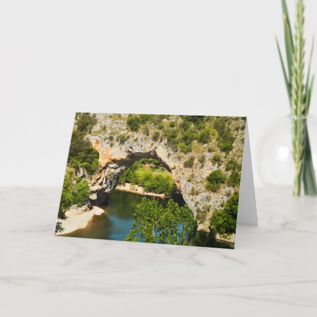 Ardeche, Frankrike Kort (Framsida)