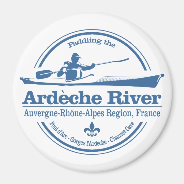 Ardeche River (SK) Magnet (Framsidan)