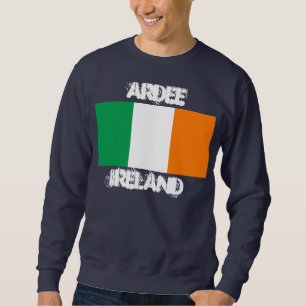 Ardee, Irland med Irish flagga Lång Ärmad Tröja