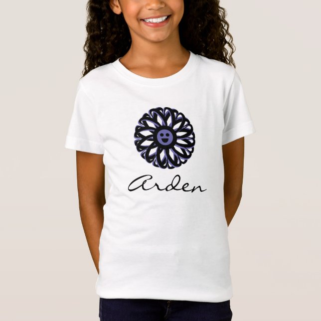 Arden Smiling Flower Shirt Tröja (Framsida)