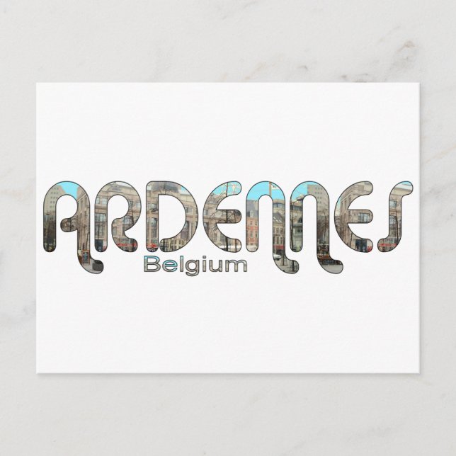 Ardennes, Belgien Vykort (Framsida)