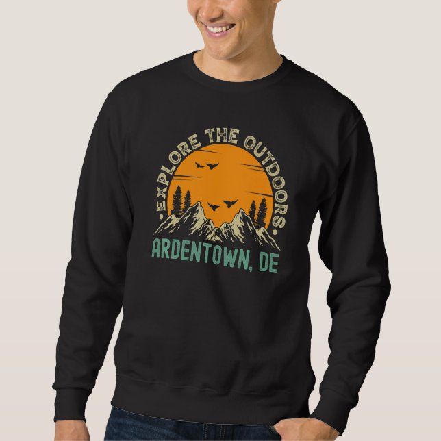 Ardentown, Delaware - Utforska premien utomhus Lång Ärmad Tröja (Framsida)