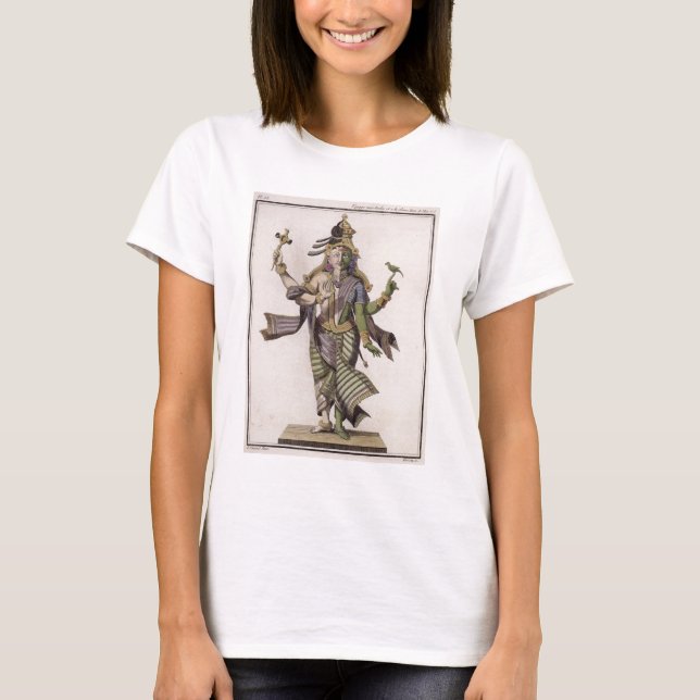 Ardhanarishvara från "Voyage aux Indes et la Ch" T-shirt (Framsida)