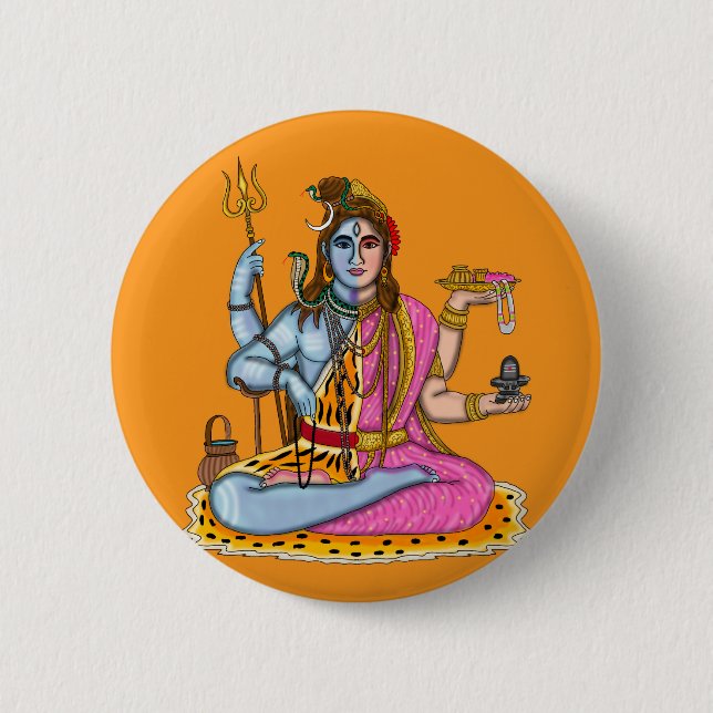 Ardhanarishvara-knapp Knapp (Framsida)