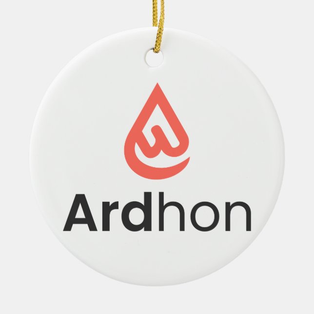 Ardhon - bär din stil, på ditt sätt julgransprydnad keramik (Framsidan)