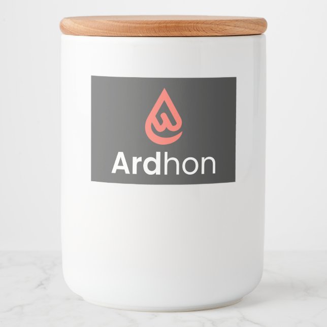 Ardhon - bär din stil, på ditt sätt mat etiketter (Framsida)