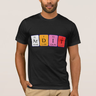 Ardit Periodiska skjortan bord namn T-shirt