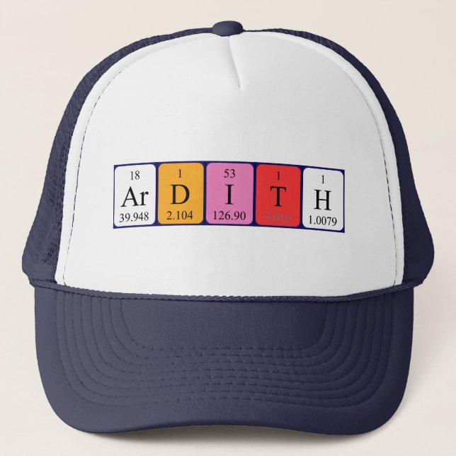Ardith Periodisk bord namn hat Keps (Framsida)
